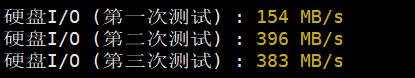 搬瓦工CN2 DC3 IO硬盘读写
